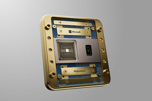 Close up of the Majorana 2 processor