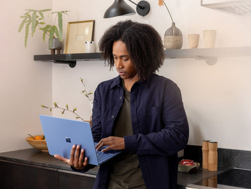 Person working on laptop