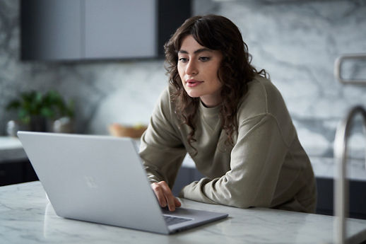 lady working on laptop