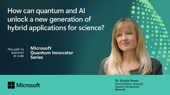Quantum Innovator series, Episode 9, image of Dr. Krysta Svore